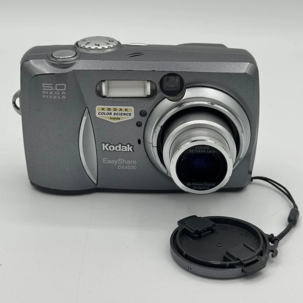 Kodak EasyShare DX4530 Digital Camera 5.0MP 3x Optical Zoom Silver Tested Works